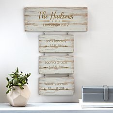 Building Our Family Wood Wall Art